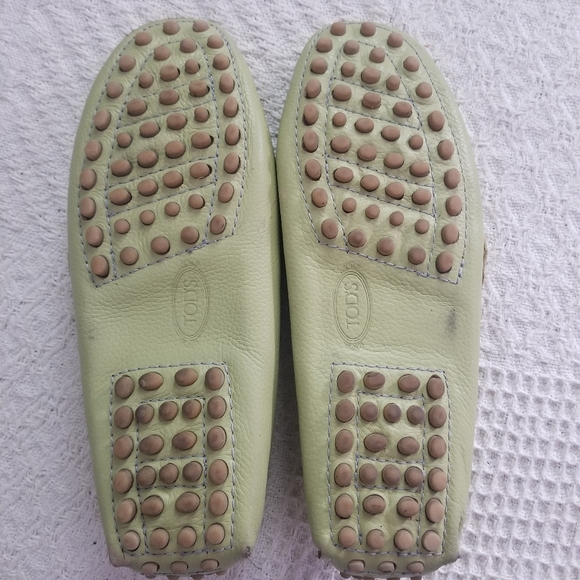 Tod's Green Leather Loafers - Picture 7 of 10